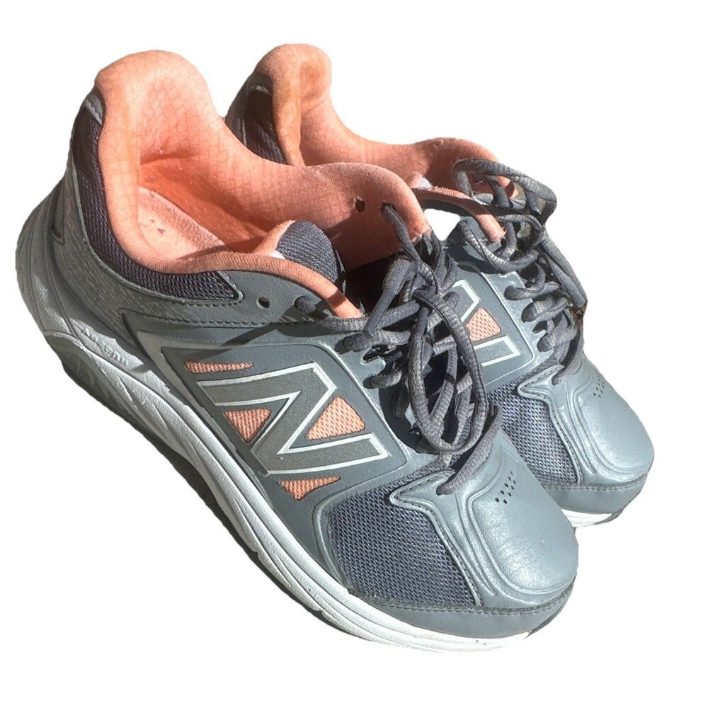 New Balance 847v3 Women’s Size 7 Gray Coral Orange Walking Running Shoes
